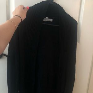 Black long cardigan